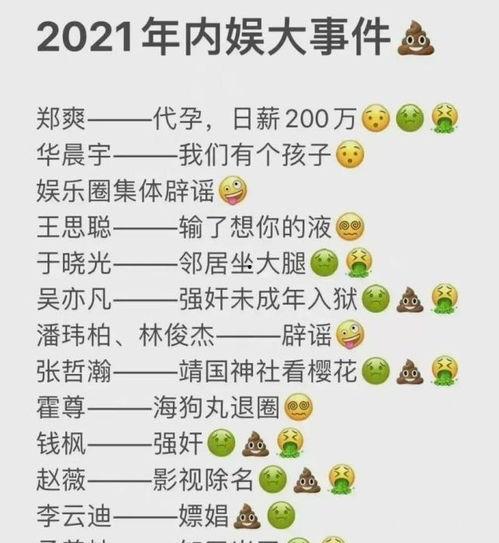 2021娱乐圈吃瓜汇总
